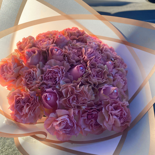 Fresh Carnations and Roses - Minimum 20 Stems - Dias Florist Johannesburg