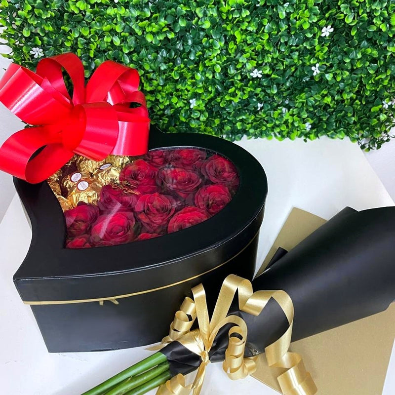 Small Fresh Flower Gift Box Johannesburg | Gift Box Flowers City Deep | Same Day Delivery